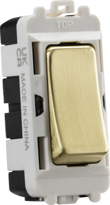 20AX 2 Way SP Grid Module - Brushed Brass