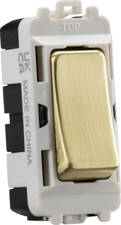 20AX 2 Way SP Grid Module - Brushed Brass