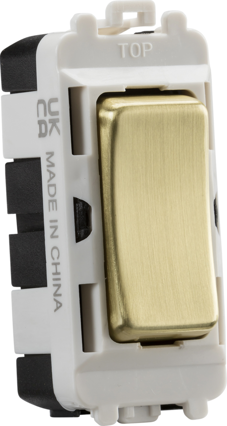 20AX 2 Way SP Module (Centre Off) - Brushed Brass