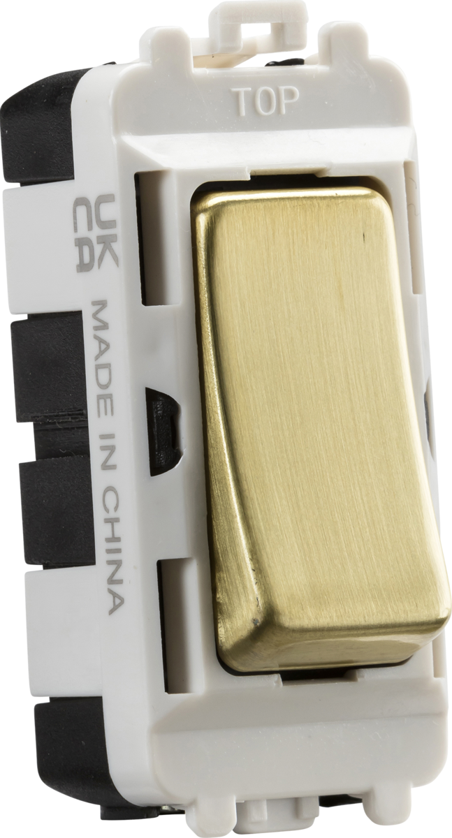 Knightsbridge 20AX Intermediate Module - Brushed Brass