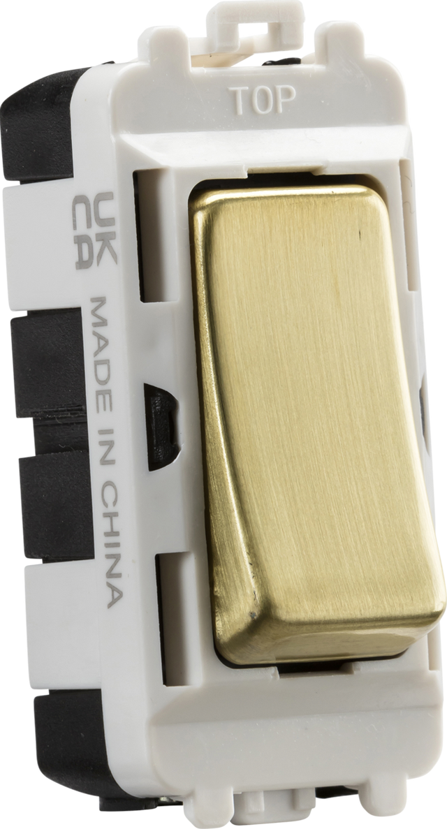 Knightsbridge 20AX Intermediate Module - Brushed Brass