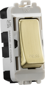 20AX 2 Way Retractive SP Module - Brushed Brass