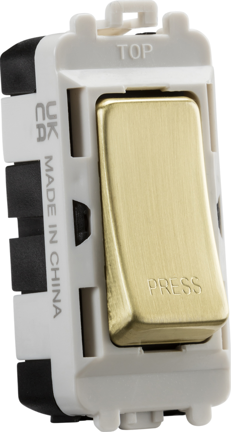 20AX 2 Way Retractive SP Module - Brushed Brass