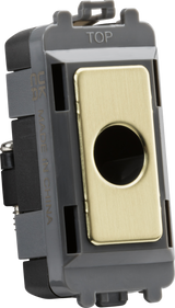 Knightsbridge Flex Outlet Module - Brushed Brass