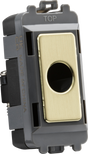 Knightsbridge Flex Outlet Module - Brushed Brass