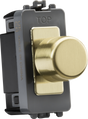 6A 1G 2-Way Dummy Dimmer Module - Brushed Brass