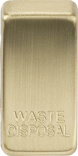 Brushed Brass Waste Disposal Switch Cover GDWASTEBB