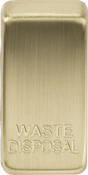 Brushed Brass Waste Disposal Switch Cover GDWASTEBB