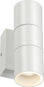 230V IP54 GU10 Up and Down Wall Light with Photocell Sensor - White