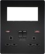 Small Multimedia Combo Plate - Matt Black