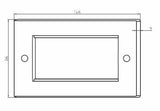 2G Brush Faceplate Side View