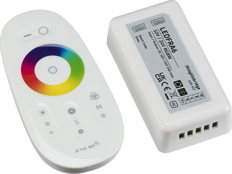 12V / 24V RF Touch Controller and Remote - RGBW