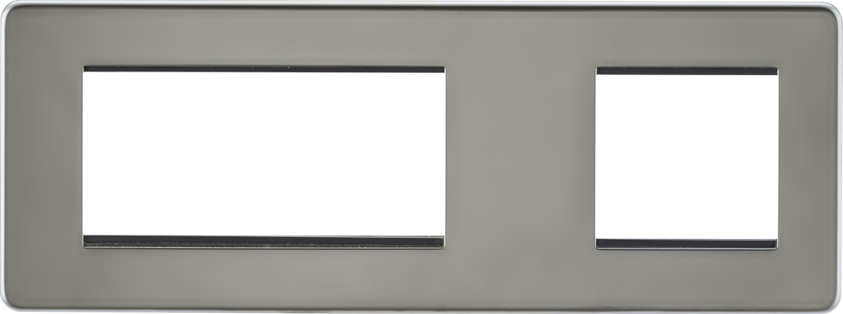 6G Modular Faceplate (2G + 4G) - Black Nickel