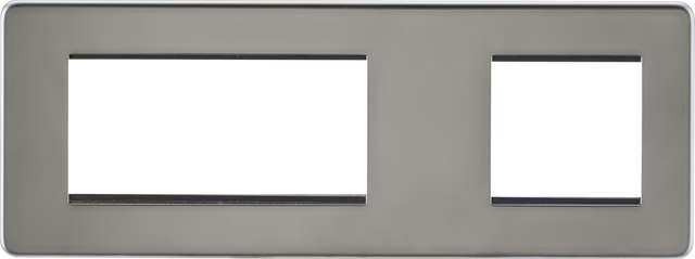 6G Modular Faceplate (2G + 4G) - Black Nickel
