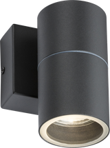 230V IP54 GU10 Fixed Single Wall Light - Anthracite