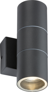 230V IP54 GU10 Up and Down Wall Light - Anthracite