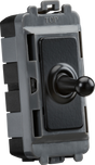 20AX 1G 2-Way SP Grid Toggle Switch - Matt Black