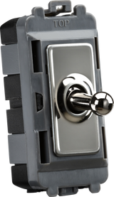 20AX Intermediate Grid Toggle Switch - Black Nickel