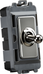 20AX Intermediate Grid Toggle Switch - Black Nickel