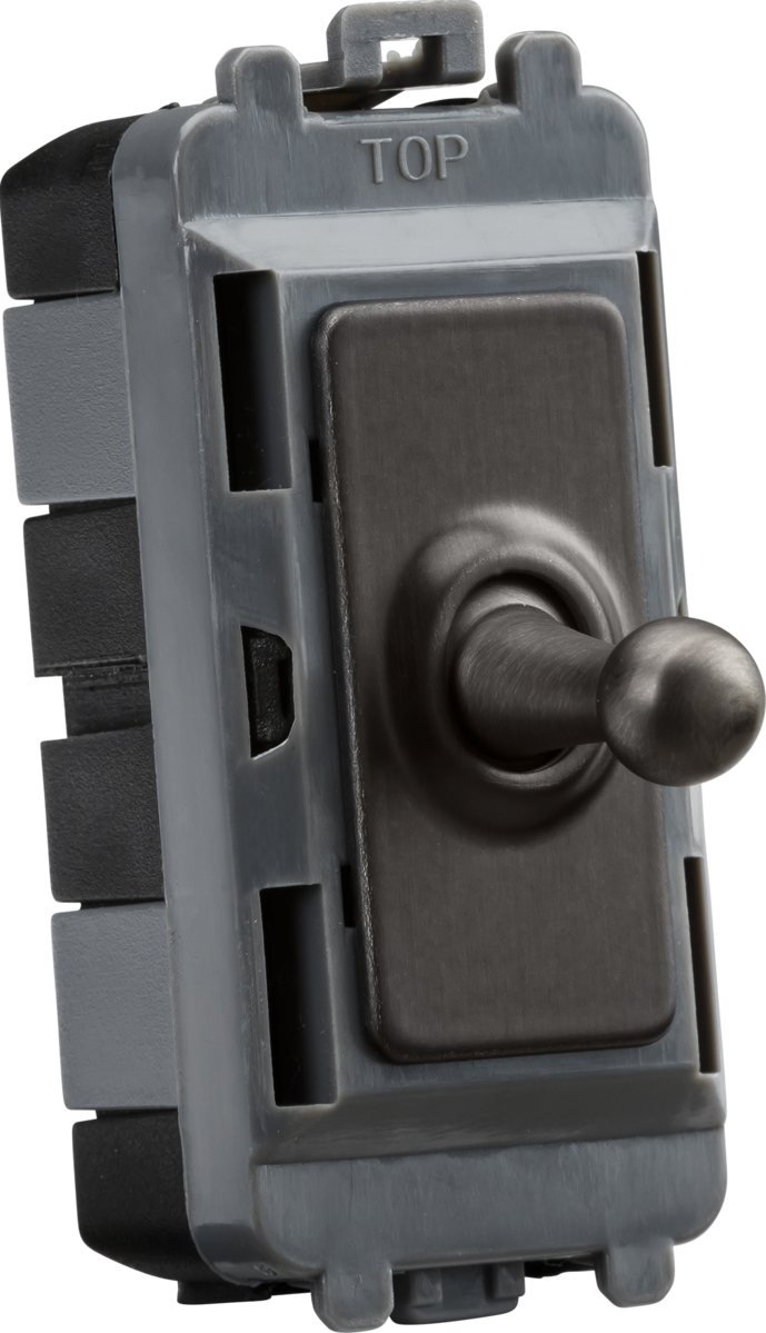 20AX Intermediate Grid Toggle Switch - Smoked Bronze by Knightsbridge
