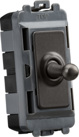 20AX Intermediate Grid Toggle Switch - Smoked Bronze by Knightsbridge