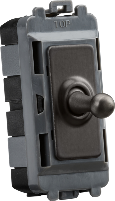 20AX Intermediate Grid Toggle Switch - Smoked Bronze by Knightsbridge