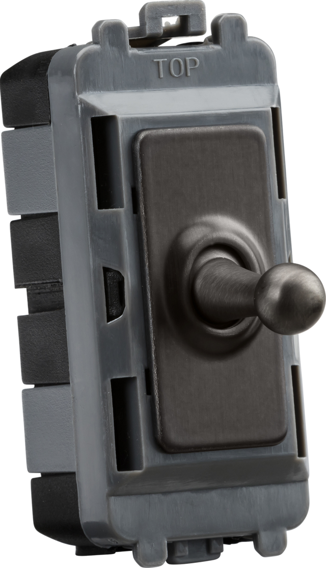 20AX Intermediate Grid Toggle Switch - Smoked Bronze by Knightsbridge