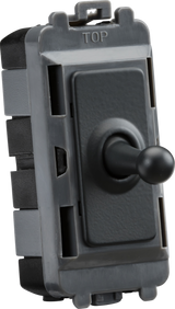 20AX Intermediate Grid Toggle Switch - Anthracite