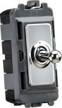 ML Accessories 20AX 1G 2-Way SP Grid Toggle Switch - Polished Chrome