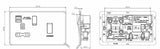 Alternative view of the 45A DP Switch & 13A Socket with USB Socket