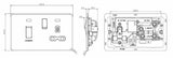 45A DP Switch & 13A Socket - Matt White Detail