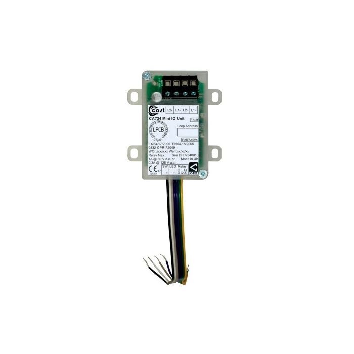 734 Model Access Control Module C‑TEC CA734 CAST Mini Input/Output Module, Addressable I/O, 1 A Relay ...
