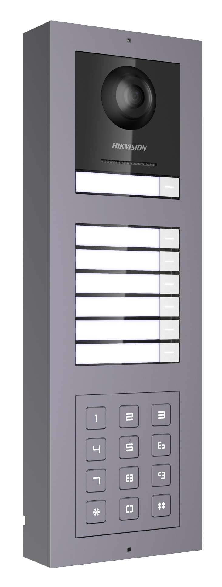 Hikvision DS-KD-KP with DS-KD8003-IME1, DS-KD-KK nametag in DS-KD-ACW3 wall mount (see related products)