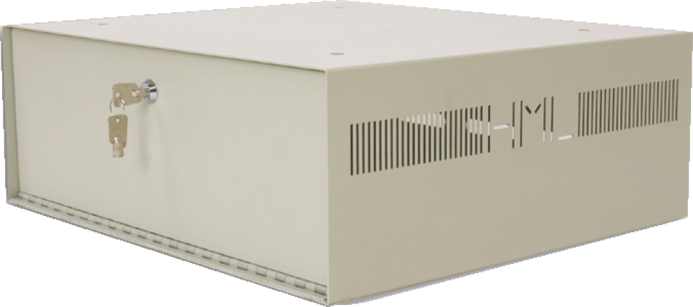 Haydon HAY-LDVR1 DVR/NVR Enclosure, Lockable Powder‑Coated Steel, 404× ...